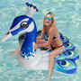 Jet Lag Colchoneta Pavo Real Inflable 150 cm para Piscina y Playa