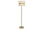 DKD Home Decor Lámpara de Pie Metal e Hilo Dorado y Crudo 40x40x157 cm
