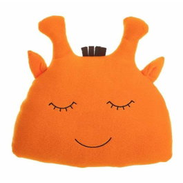 Creaciones Llopis Cojín Jirafa Polar Naranja 35 x 34 cm