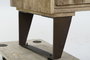 DKD Home Decor Estanteria Cottage Estilo Rústico Natural Mango y Metal 95 x 44 x 172 cm con 2 Cajones y 2 Puertas