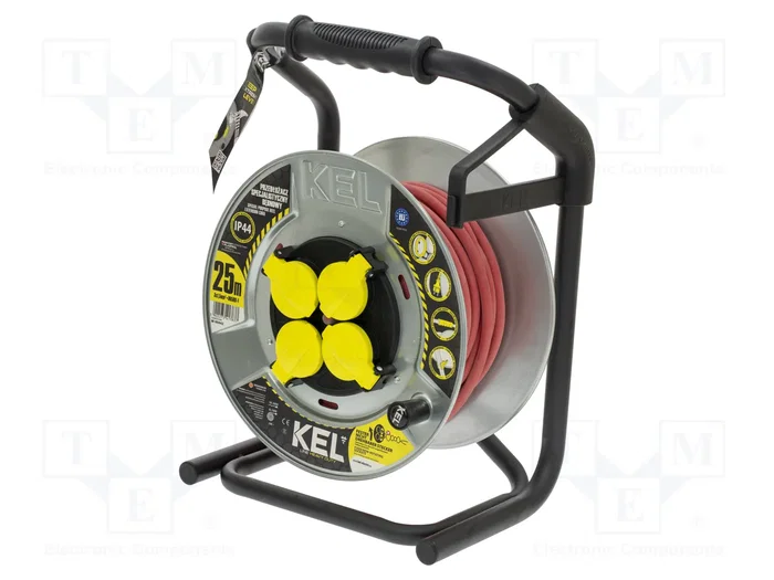 KEL Prolongador de alimentación HEAVY H05RR-F 3G1,5mm2 25m rojo KEL Prolongador de alimentación HEAVY H05RR-F 3G1,5mm2 25m rojo