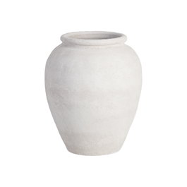 Macetero Blanco Cerámica Decoración 30 X 30 X 40 cm
