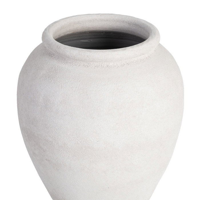 Macetero Blanco Cerámica Decoración 30 X 30 X 40 cm
