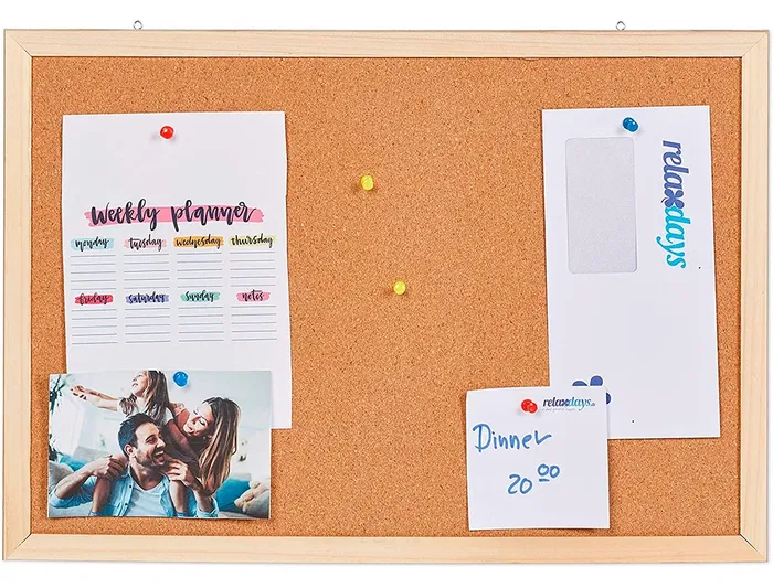 Q-connect Pizarra Corcho 120x90 cm Marco de Madera