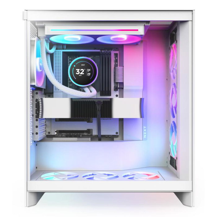 NZXT Kraken Elite 280 - Refrigeración Líquida CPU AIO - Radiador 280mm RGB Blanco (2024) - RL-KR28E-W2