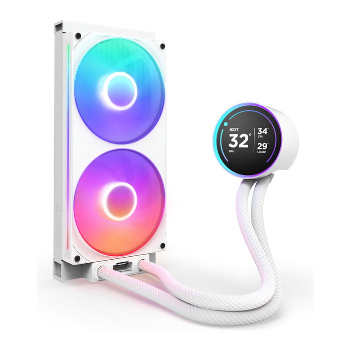NZXT Kraken Elite 280 RGB Blanco con Pantalla LCD