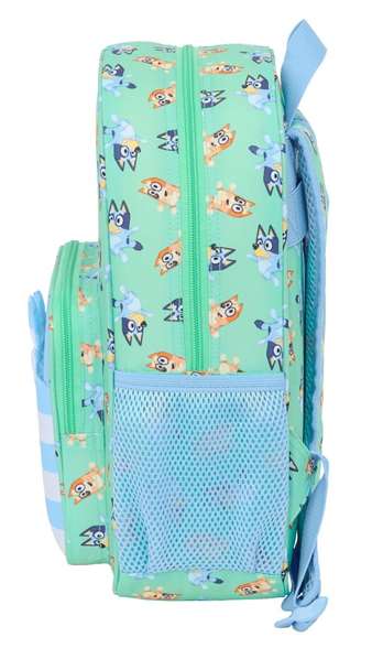 Safta Mochila Infantil "Sisters" Bluey Adaptable a Carro 26x34x11 cm