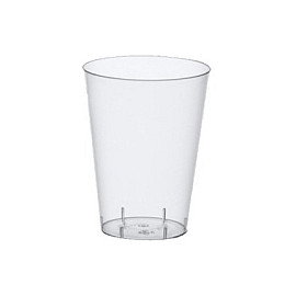 STARPAK Vasos desechables de 0,2 l, 7,5 cm, transparente cristalino STARPAK Vasos desechables de 0,2 l, 7,5 cm, transparente cristalino