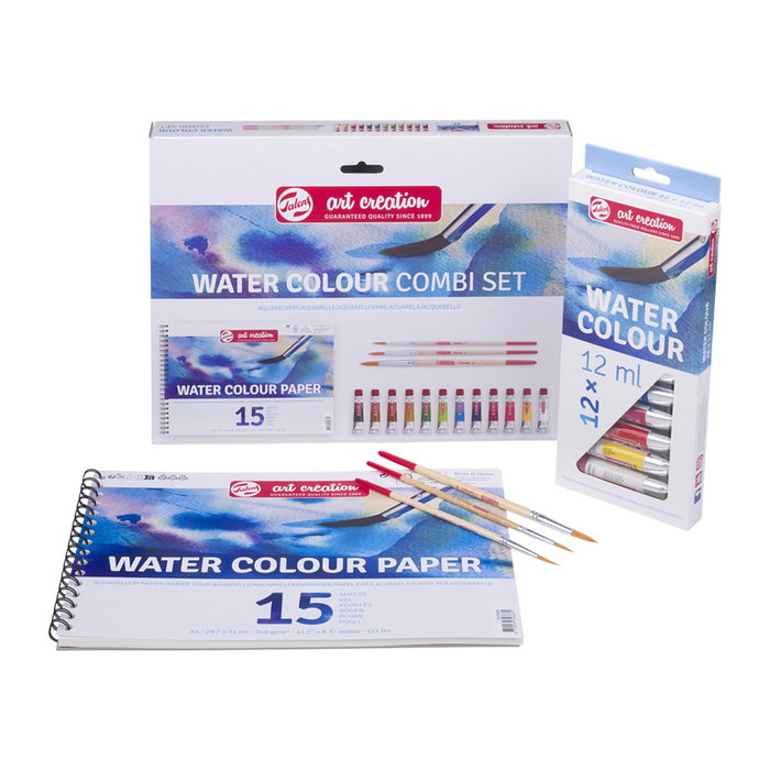 Talens Art Creation Combiset Papel Acuarela (9022094M) sitting on a professional base
