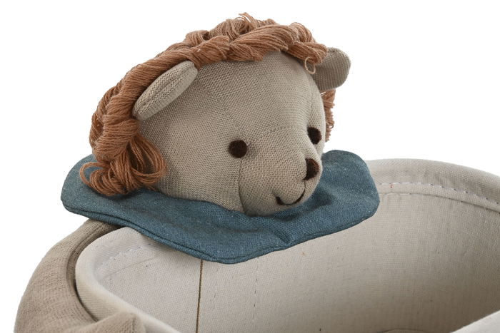 DKD Home Decor Cesta Baby Natural Verde Fibra Trenzada Algodon Set de 2 40 x 32 x 27 cm DKD Home Decor Cesta Baby Natural Verde Fibra Trenzada Algodon Set de 2 40 x 32 x 27 cm