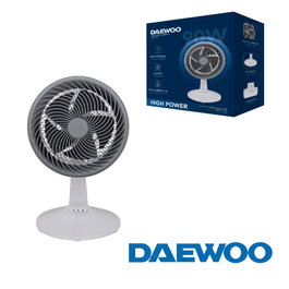 Daewoo Ventilador de Sobremesa de 30 cm (12"), 90 W, High Speed