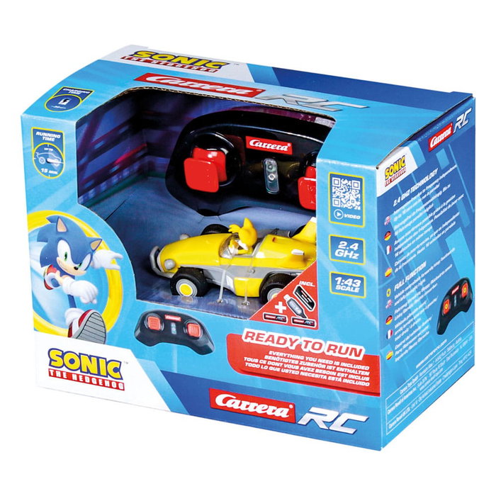 Sonic the Hedgehog coche teledirigido RC 1/43 2,4 GHz Mini Tails