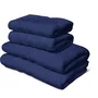 Lovely Home Juego de 4 toallas Azul marino: 2 de 50x100 cm + 2 de ducha 70x140 cm - LOV5037632619442
