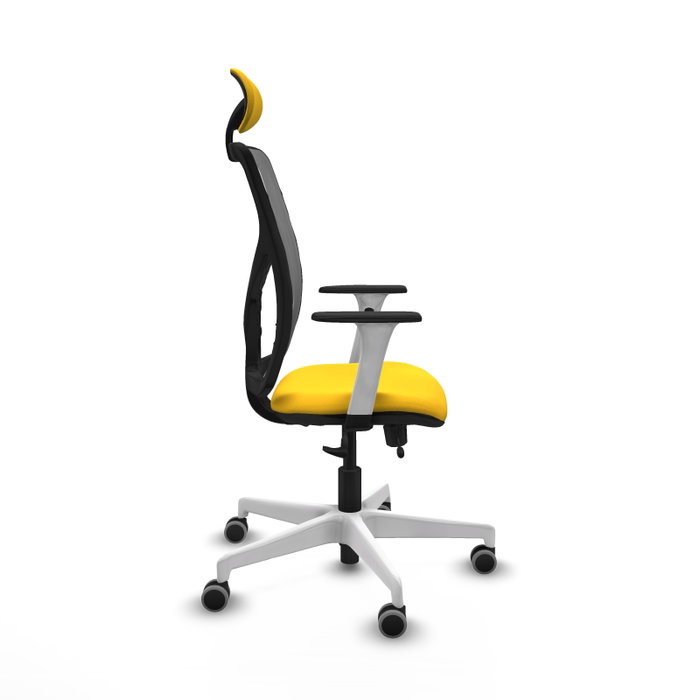 PIQUERAS Y CRESPO Silla de oficina Motilla Sincro/Traslack Amarillo/Gris