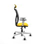 PIQUERAS Y CRESPO Silla de oficina Motilla Sincro/Traslack Amarillo/Gris