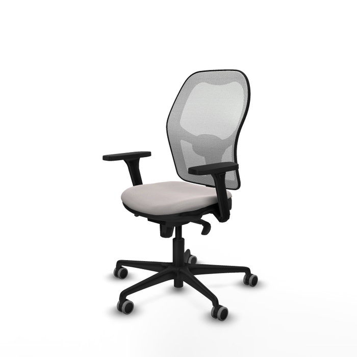 PIQUERAS Y CRESPO Silla de oficina Jorquera con mecanismo Sincro en blanco
