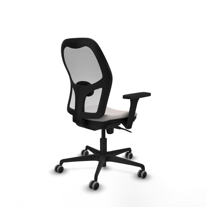 PIQUERAS Y CRESPO Silla de oficina Jorquera con mecanismo Sincro en blanco