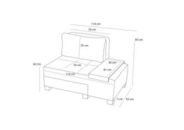 Atelier Del Sofa Sofá Cama Chenille Derecho Gris 116x93x83 cm, Comodidad y Estilo para tu Hogar