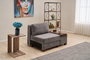 Atelier Del Sofa Sofá Cama Chenille Derecho Gris 116x93x83 cm, Comodidad y Estilo para tu Hogar