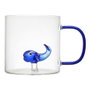 Home Deco Factory Vaso Vidrio Figuras Animales 300 ml - Ballena, Tortuga o Ardilla
