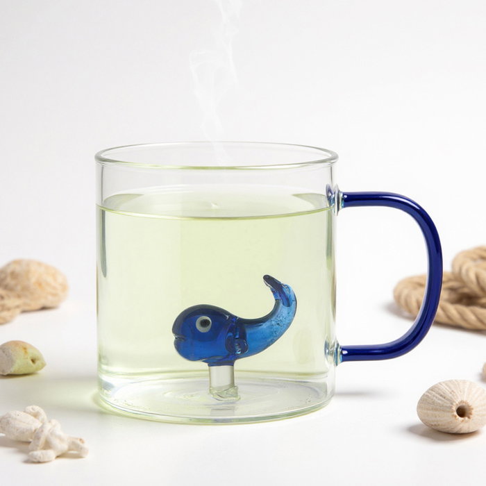 Home Deco Factory Vaso Vidrio Figuras Animales 300 ml - Ballena, Tortuga o Ardilla Home Deco Factory Vaso Vidrio Figuras Animales 300 ml - Ballena, Tortuga o Ardilla