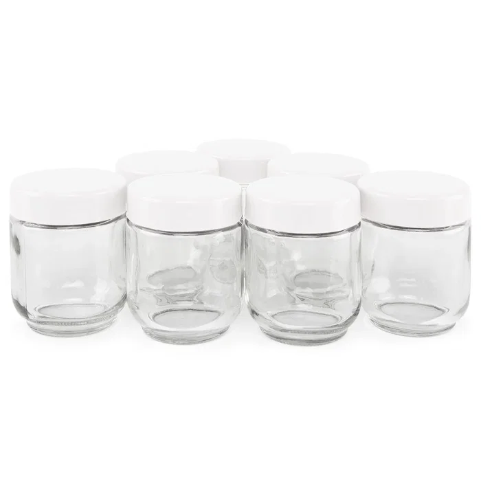 Orbegozo YU2350 Yogurtera con 7 Tarros de Cristal de 200 ml - 1.4 L - 15 W para Hacer Yogur Casero