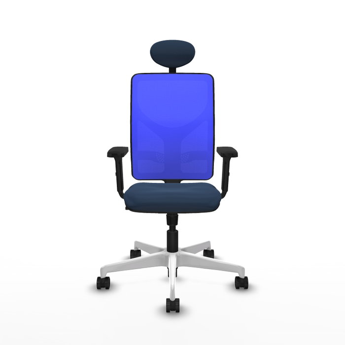 PIQUERAS Y CRESPO Silla de oficina Motilla con Mecanismo Sincro Azul