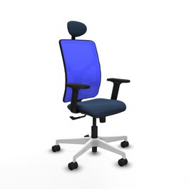 PIQUERAS Y CRESPO Silla de oficina Motilla con Mecanismo Sincro Azul