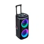 Aiwa Altavoz de Fiesta y Karaoke con Radio Bluetooth Portátil, Negro - KBTUS-480