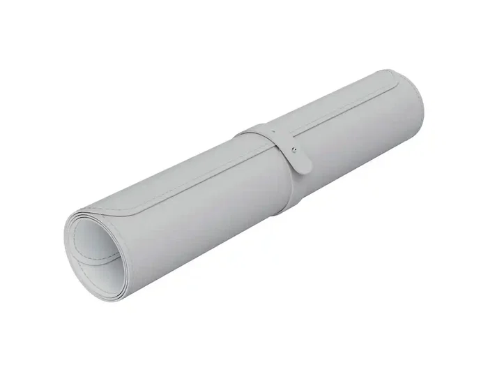 Leitz Alfombrilla de Escritorio Grande 80x40 cm Gris Claro, Protector de Escritorio Impermeable y Fácil de Limpiar, Compatible con Ratones Ópticos y Láser