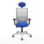 PIQUERAS Y CRESPO Silla de oficina Zulema Azul y Blanco