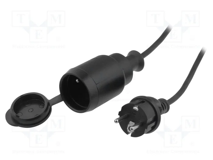 JONEX Prolongador de alimentación H05RR-F 3G1,5mm2 30m Negro JONEX Prolongador de alimentación H05RR-F 3G1,5mm2 30m Negro