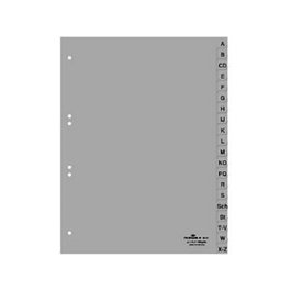 Durable Separadores Alfabéticos A-Z A4 Gris 20 Fichas