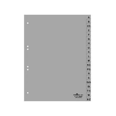 Durable Separadores Alfabéticos A-Z A4 Gris 20 Fichas Durable Separadores Alfabéticos A-Z A4 Gris 20 Fichas