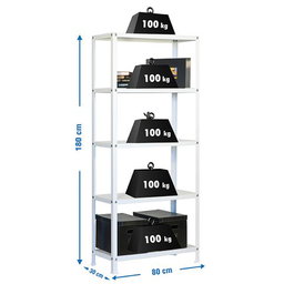 SIMONRACK Estantería Homeclassic Mini 5 Estantes Blanco