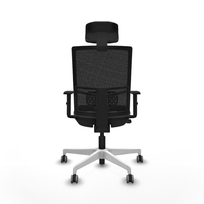 PIQUERAS Y CRESPO Silla de oficina Yunquera con mecanismo Sincro/Traslack, Gris oscuro y Negro