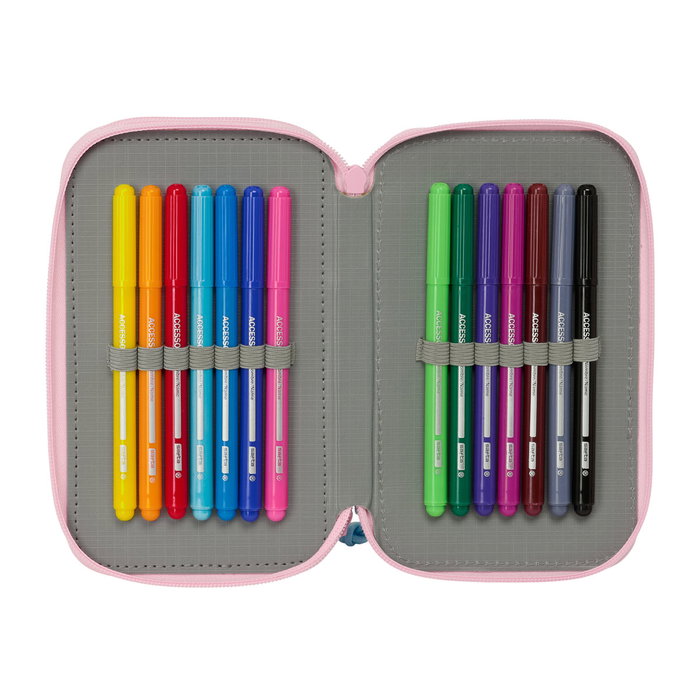 Portatodo Glow Lab Rosa 12,5 x 19,5 x 5,5 cm 37 Piezas