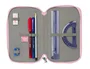 Safta Plumier Escolar Triple Cremallera Glowlab Kids - 37 Piezas, Dimensiones 195x125x55 mm