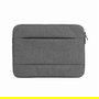 Celly NOMADSLEEVEGR Funda para Portátil 33.8 cm (13.3") Gris - Poliéster, Compartimento para Tableta, Resistente a Polvo, Rayones y Salpicaduras
