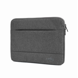 Celly NOMADSLEEVEGR Funda para Portátil 33.8 cm (13.3") Gris - Poliéster, Compartimento para Tableta, Resistente a Polvo, Rayones y Salpicaduras