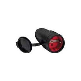 Bachmann Gummikupplung negra con tapa IP44 Bachmann Gummikupplung negra con tapa IP44