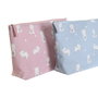 DKD Home Decor Set de 2 Neceser Canvas Poliéster Osos