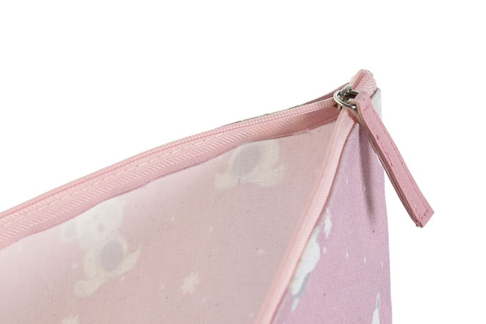 DKD Home Decor Neceser Sweet Baby 23 Rosa Azul 8 x 21 x 33 cm (2 Unidades) Impermeable