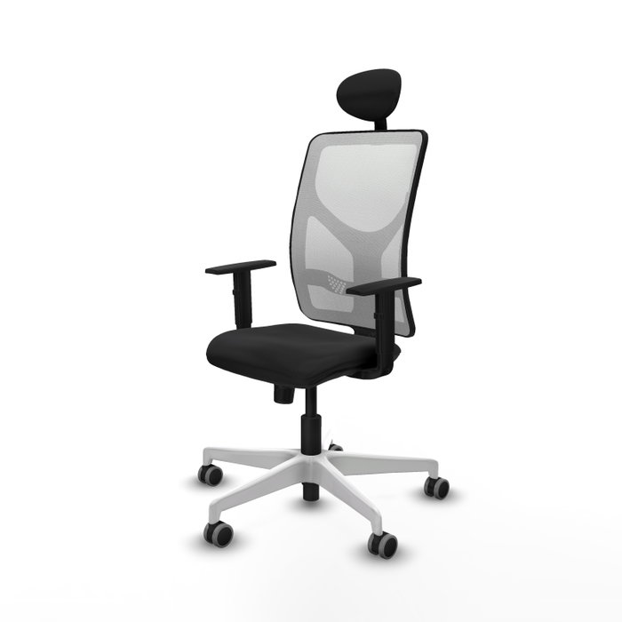 PIQUERAS Y CRESPO Silla de oficina Motilla con mecanismo Sincro, Negro y Blanco PIQUERAS Y CRESPO Silla de oficina Motilla con mecanismo Sincro, Negro y Blanco