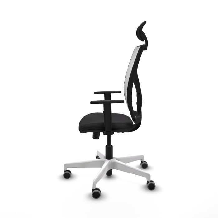 PIQUERAS Y CRESPO Silla de oficina Motilla con mecanismo Sincro, Negro y Blanco PIQUERAS Y CRESPO Silla de oficina Motilla con mecanismo Sincro, Negro y Blanco