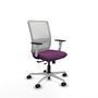 PIQUERAS Y CRESPO Silla de oficina Haches Morada y Blanca