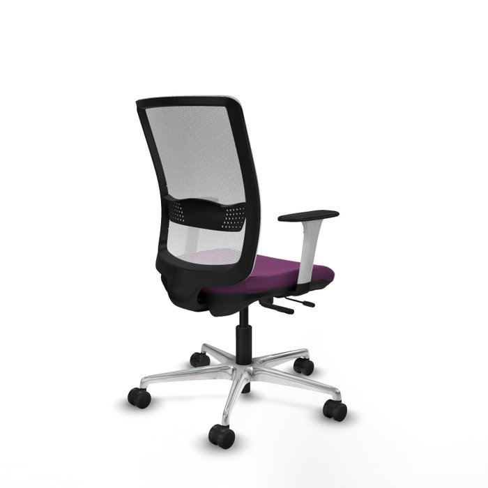 PIQUERAS Y CRESPO Silla de oficina Haches Morada y Blanca PIQUERAS Y CRESPO Silla de oficina Haches Morada y Blanca