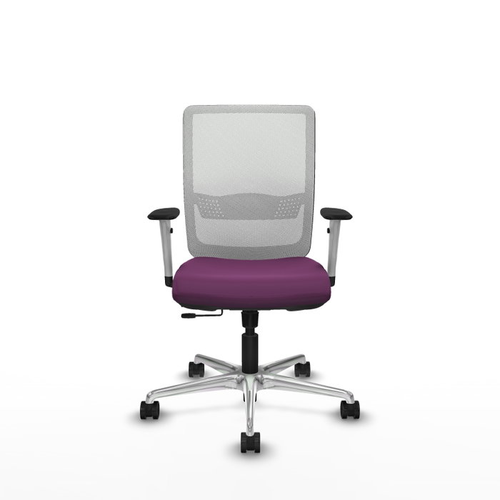 PIQUERAS Y CRESPO Silla de oficina Haches Morada y Blanca PIQUERAS Y CRESPO Silla de oficina Haches Morada y Blanca