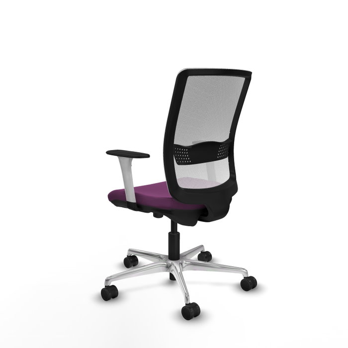 PIQUERAS Y CRESPO Silla de oficina Haches Morada y Blanca PIQUERAS Y CRESPO Silla de oficina Haches Morada y Blanca