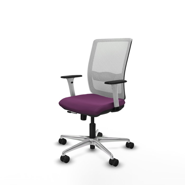 PIQUERAS Y CRESPO Silla de oficina Haches Morada y Blanca PIQUERAS Y CRESPO Silla de oficina Haches Morada y Blanca